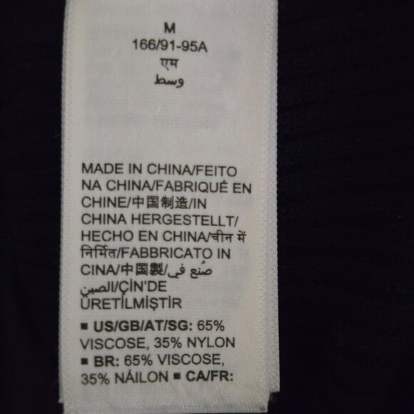 The Drop NWOT Chantal Midi Bodycon Fitted Cutout Rib Dress Black Size M - Picture 10 of 10